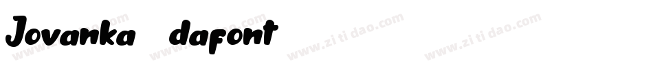 Jovanka (dafont)字体转换
